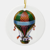 Heißluftballon Keramikornament (Vorne)