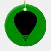 Heißluftballon Keramikornament (Hinten)