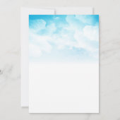 Heißluftballon Kinderdusche Einladungen (Rückseite)