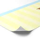 Heißluftballon Kinderwall Kunst Poster (Ecke)