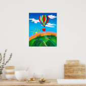 Heißluftballon Kunst Poster (Küche)