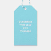 Heißluftballon Landtiere Personalisiert Geschenkanhänger (Rückseite)