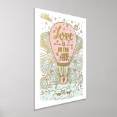 Heißluftballon "Liebe ist in der Luft" Foliendrucke (Ablage )