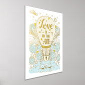 Heißluftballon "Liebe ist in der Luft" Foliendrucke (Ablage )