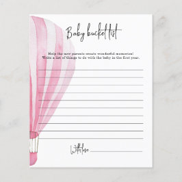 Heißluftballon - Liste der Babyschaufeln