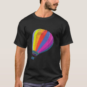 Heißluftballon Lover Vintage gestörte Gestaltung T-Shirt