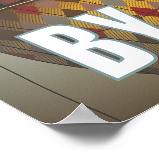 Heißluftballon Luftschiff Trio Steampunk Poster (Ecke)