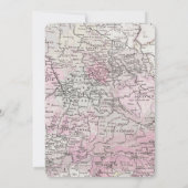 Heißluftballon Mädchen Babydusche Einladungen Rosa (Rückseite)