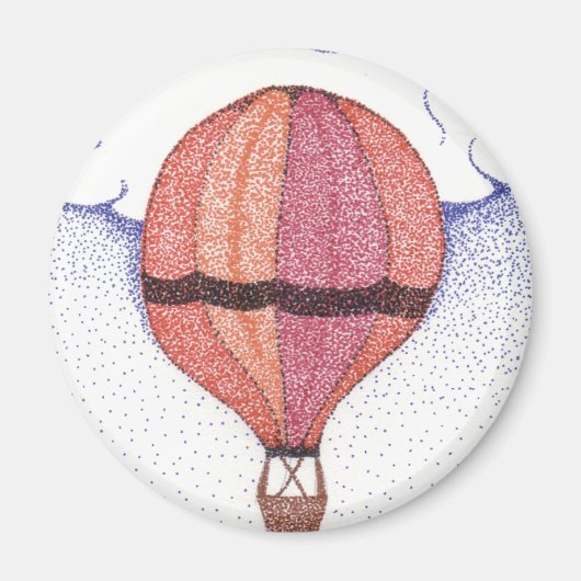 Heißluftballon Magnet (Vorne)