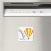 Heißluftballon Magnet - Weißer Hintergrund (In Situ (Geschirrspüler))