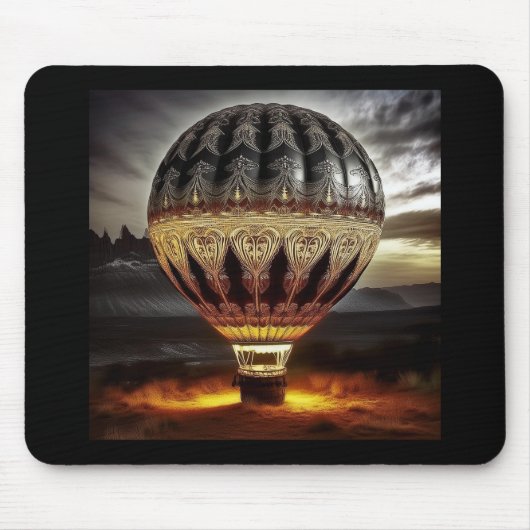 Heißluftballon mit aufwändigem Barockdesign Mousepad (Vorne)