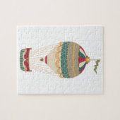 Heißluftballon mit Fahne Puzzle (Horizontal)