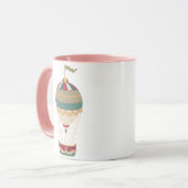 Heißluftballon mit Fahne Tasse (Vorderseite Links)