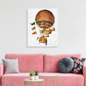 Heißluftballon mit Flaggen Leinwanddruck (Insitu (Wohnzimmer))
