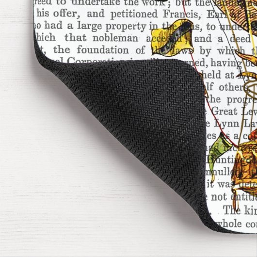 Heißluftballon mit Flaggen Mousepad (Ecke)