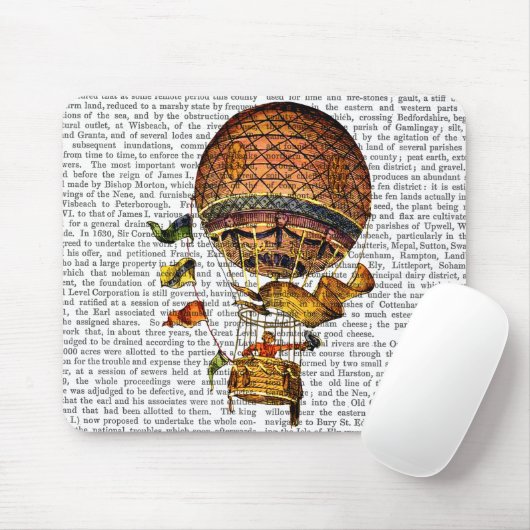 Heißluftballon mit Flaggen Mousepad (Mit Mouse)