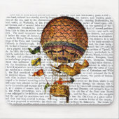 Heißluftballon mit Flaggen Mousepad (Vorne)