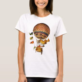 Heißluftballon mit Flaggen T-Shirt (Vorderseite)