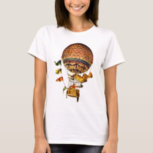 Heißluftballon mit Flaggen T-Shirt