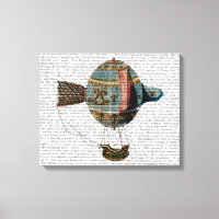 Heißluftballon mit Schwanz-Feder