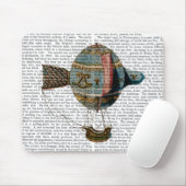Heißluftballon mit Schwanz-Feder Mousepad (Mit Mouse)
