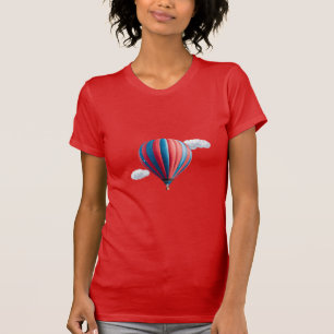 Heißluftballon mit Wolken T-Shirt