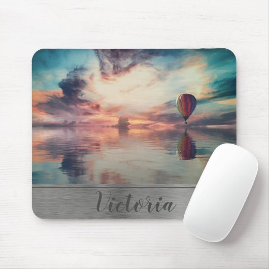 Heißluftballon Monogram Mouse Pad Mousepad (Mit Mouse)
