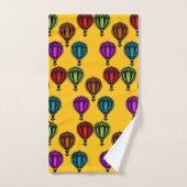 Heißluftballon-Muster Badhandtuch Set (Handtuch)