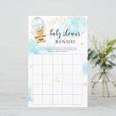 Heißluftballon niedliche Tiere Babydusche (Stehend Vorderseite)