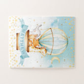 Heißluftballon Niedliche Tiere Personalisiert Puzzle (Horizontal)