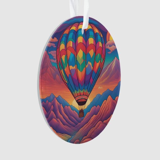 Heißluftballon Ornament (Vorderseite)