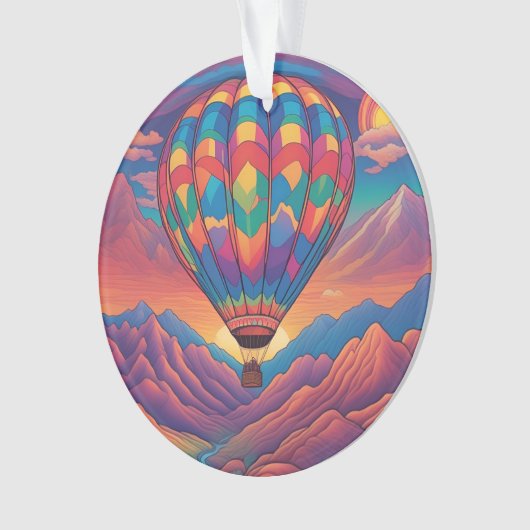 Heißluftballon Ornament (Vorderseite)