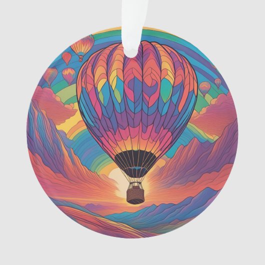 Heißluftballon Ornament (Vorderseite)