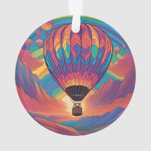 Heißluftballon Ornament (Rückseite)