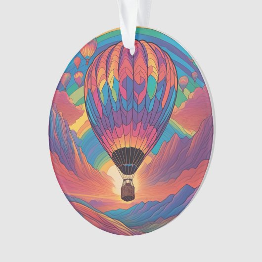 Heißluftballon Ornament (Vorderseite)