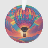 Heißluftballon Ornament (Vorderseite)