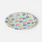 Heißluftballon-Papier-Teller Pappteller (Schrägansicht)