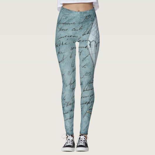 Heißluftballon Paris Scene Leggings (Vorderseite)