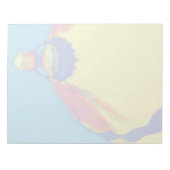 Heißluftballon - Pastell Notizblock (Vorderseite)