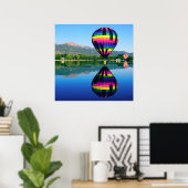 Heissluftballon, Pikes Peak Mountain Poster (Heimbüro)