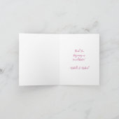 Heißluftballon Pink Girl Dankeskarte (Innenseite)