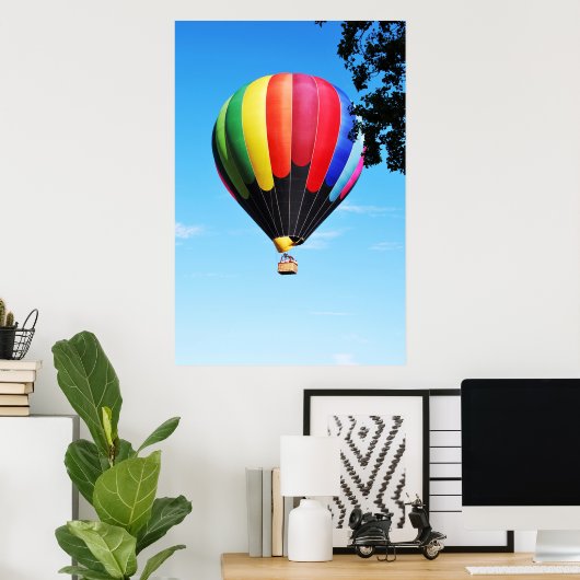 Heißluftballon Poster (Heimbüro)