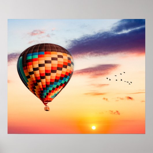 Heißluftballon Poster (Vorne)