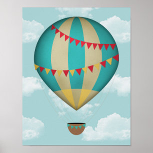Heißluftballon Poster