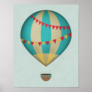 Heißluftballon Poster