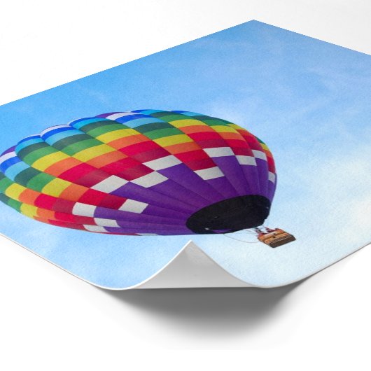 Heißluftballon Poster (Ecke)