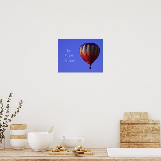 Heißluftballon Poster (Küche)