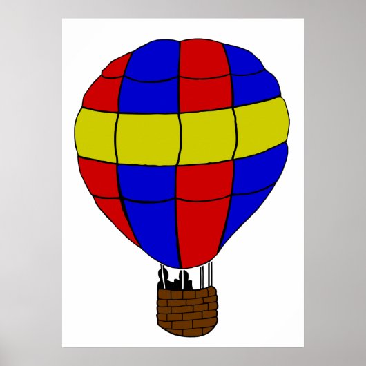 Heißluftballon Poster (Vorne)
