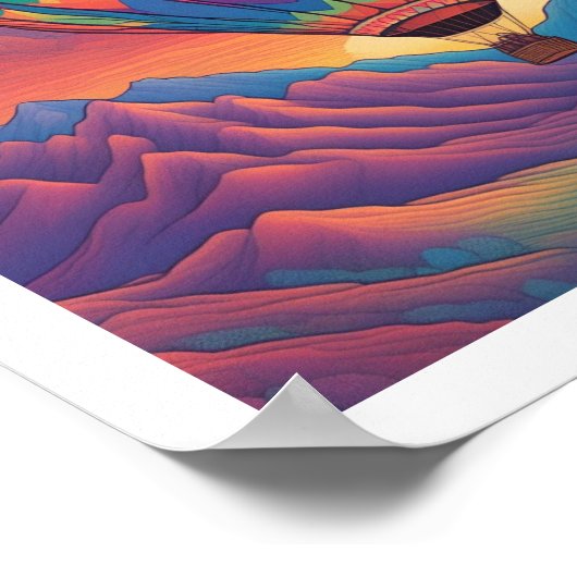 Heißluftballon-Poster Poster (Ecke)