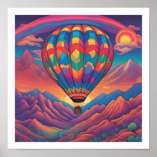 Heißluftballon-Poster Poster